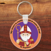 Sint-Augustinus van Hippo Sleutelhanger (Voorkant)
