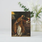 Sint Augustinus van Philippe de Champaigne Briefkaart (Staand voorkant)