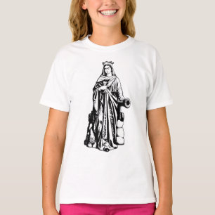 Sint Barbara de Grote Martelaar Heilige Grafische T-shirt