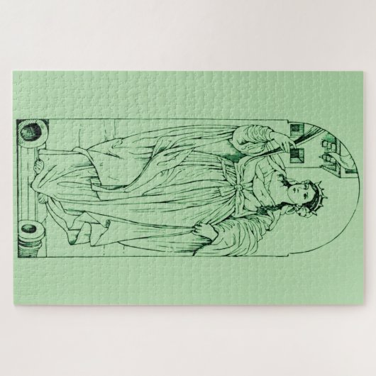 Sint Barbara Maagd en martelaar Legpuzzel (Horizontaal)