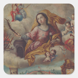 Sint Barbara maagd en martelares Vierkante Sticker