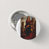 Sint Barbara van Giovanni Antonio Bolverkeer Ronde Button 3,2 Cm (Voorkant /achterkant)