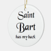sint bart keramisch ornament (Links)