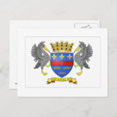 Sint-Barthelemy-vlag Briefkaart (Voorkant / Achterkant)