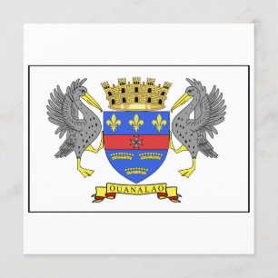 Sint-Barthelemy-vlag Kaart