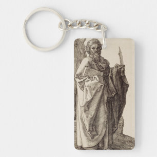 Sint-Bartholomeüs de apostel Fijne Kunst Sleutelhanger