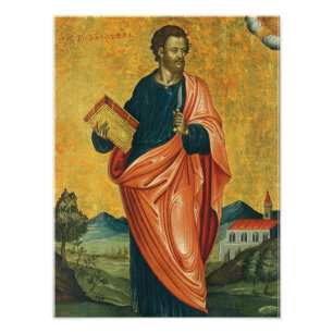 Sint Bartholomeus de apostel orthodoxe icoon Foto Afdruk