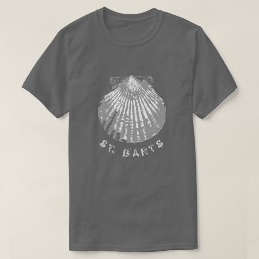 Sint-Bartseashell in nood T-shirt (Design voorkant)