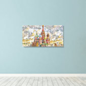 Sint-Basiliskathedraal van Mirsat Karabel Canvas Afdruk (Insitu (Houten vloer))