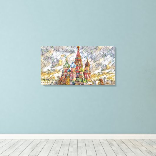 Sint-Basiliskathedraal van Mirsat Karabel Canvas Afdruk (Insitu (Houten vloer))