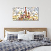 Sint-Basiliskathedraal van Mirsat Karabel Canvas Afdruk (Insitu (Slaapkamer))