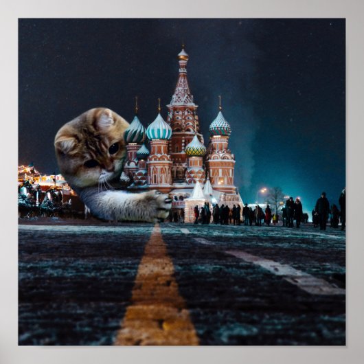 Sint-Basilkathedraal en Hosico Poster (Voorkant)