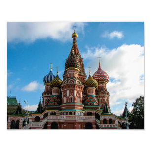 Sint-Basilkathedraal in Moskou - Foto's Print Foto Afdruk