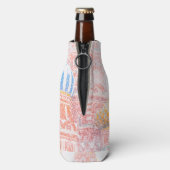 Sint-Basilkathedraal in Snowstorm Flesjeskoeler (Fles Achterkant)