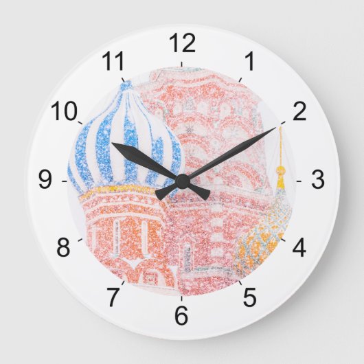 Sint-Basilkathedraal in Snowstorm Grote Klok (Voorkant)