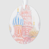 Sint-Basilkathedraal in Snowstorm Ornament (voorkant)