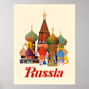 Sint-Basilskathedraal, Moskou, Rusland Poster