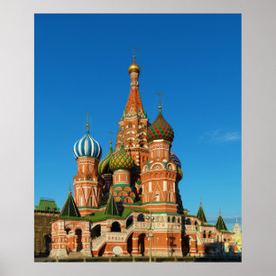Sint-Basilskathedraal Moskou Rusland Poster