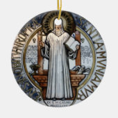Sint-Benedict-kerstversiering Keramisch Ornament (Voorkant)