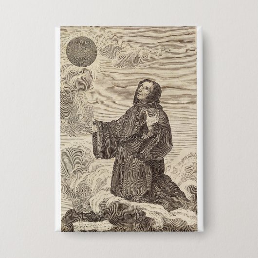 Sint-Benedictus van Nursia Vader van het monastici Button (Voorkant)
