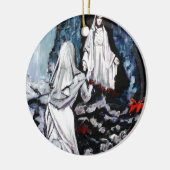 Sint-Bernadette bij de Grotto Keramisch Ornament (Links)