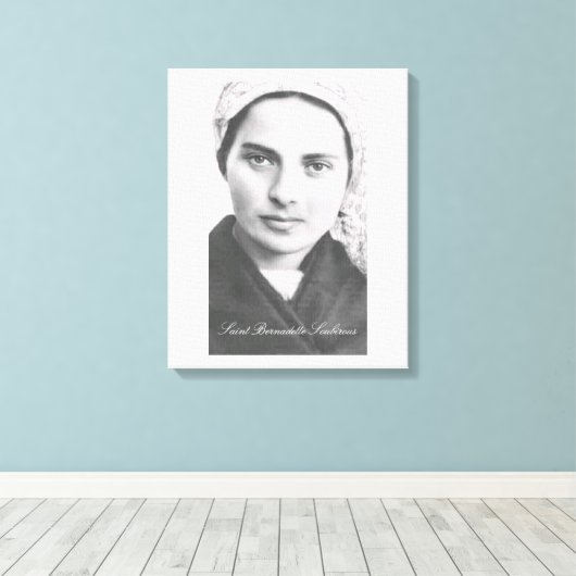 Sint Bernadette Soubirous Canvas Print (Insitu (Houten vloer))
