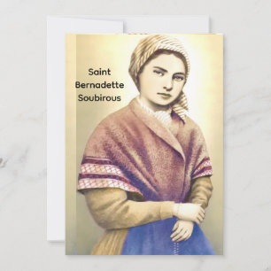 Sint Bernadette Soubirous Feestdagenkaart