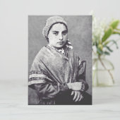 Sint Bernadette Soubirous Kaart (Staand voorkant)