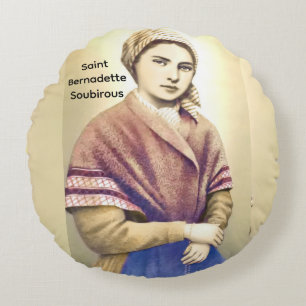 Sint Bernadette Soubirous Rond Kussen