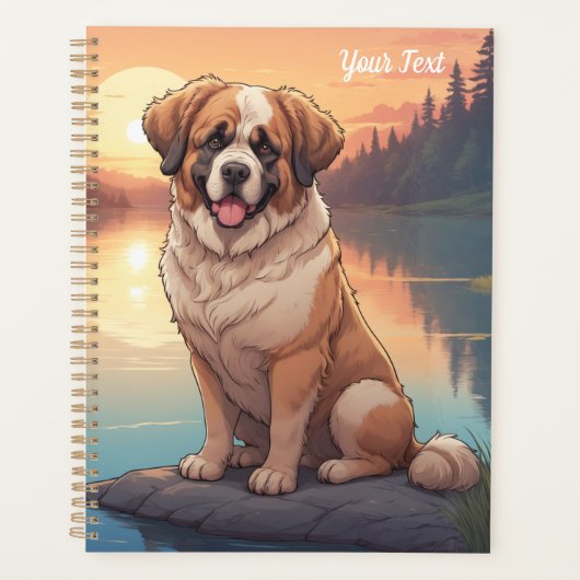 Sint Bernard bij het meer Planner (Voorkant)