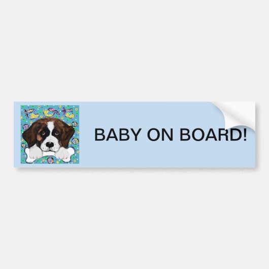 Sint-Bernard Bumpersticker (Voorkant)