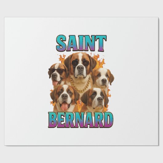 Sint-Bernard Cadeaupapier (Vlak)