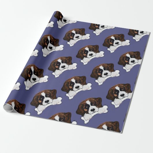 Sint-Bernard Cadeaupapier (Uitgerold)