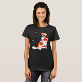 Sint Bernard Dog kerstboom, pap T-shirt (Voorkant volledig)