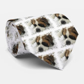 Sint-Bernard Dog Stropdas Mannen (Opgerold)