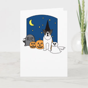 Sint-bernard Halloween Kaart