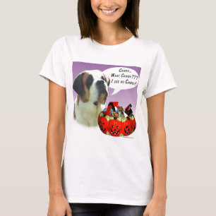 Sint Bernard Halloween Snoep T-shirt