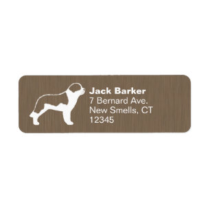 Sint Bernard Hondenras Return Address Labels