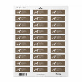 Sint Bernard Hondenras Return Address Labels (Full Sheet)
