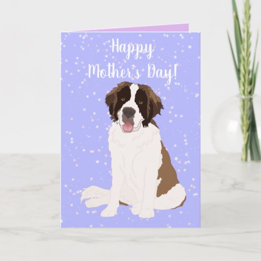 Sint Bernard Moederdag Kaart (Voorkant)