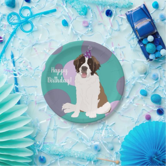 Sint Bernard Papieren Bordje (Feest)