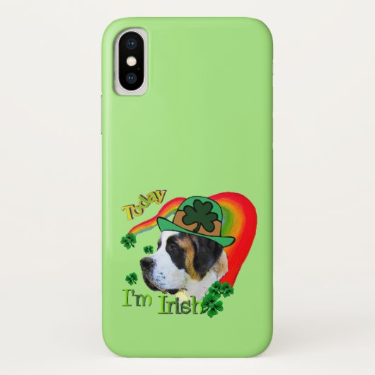 Sint-Bernard St. Patrick Case-Mate iPhone Case (Achterkant)