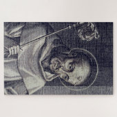 Sint-Bernard van Clairvaux Doctor Mellifluus Kunst Legpuzzel (Horizontaal)