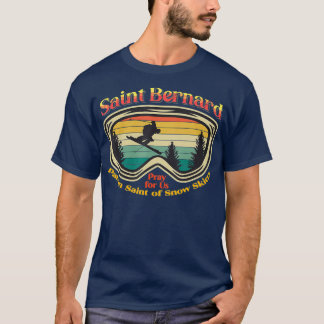 Sint-Bernard van Montjoux Sunset Snow T-shirt