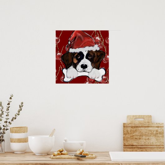 Sint-Bernardshond Poster (Keuken)