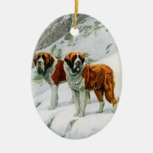 Sint-Bernardversiering Keramisch Ornament