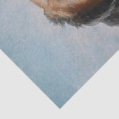  Sint Bernhard Dog Portrait Tissuepapier (Detail)