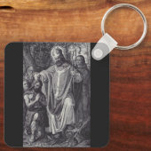 Sint Bonifatius Engelse Benedictijner monnik Sleutelhanger (Achterkant)