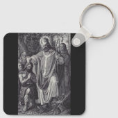 Sint Bonifatius Engelse Benedictijner monnik Sleutelhanger (Achterkant)