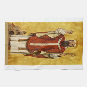 Sint Bonifatius van Mainz - Patroon van Opvoeders Theedoek
